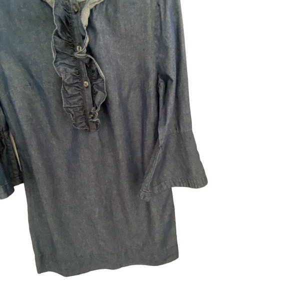 Draper James Denim Dress Women's Size 2 Bell Sleeve - Picture 7 of 8